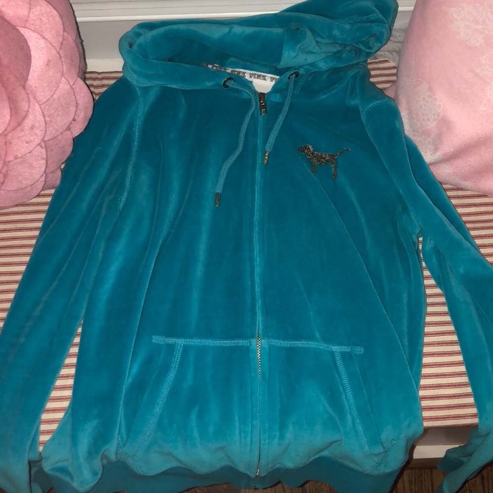 Women’s Pink Victoria’s Secret Velvour Hoodie
